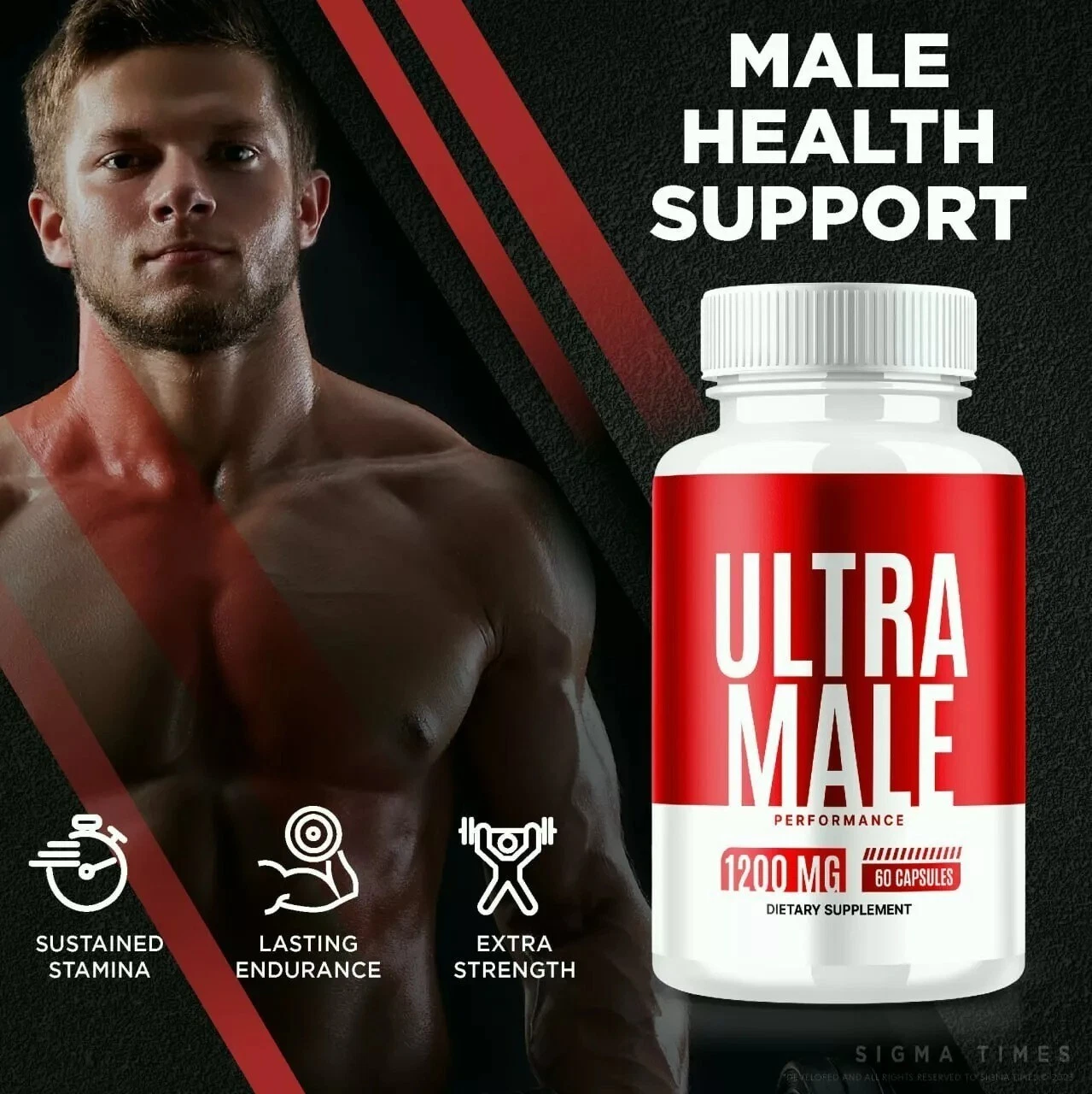 Ultra Male Advanced Male Health Pills to Boost Performance 60ct
