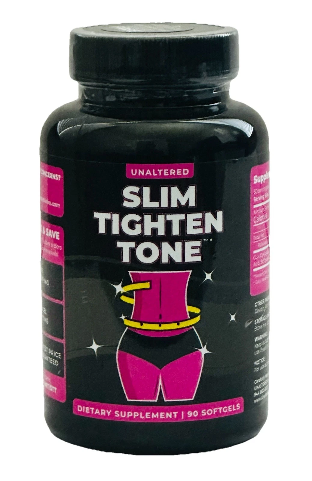 Unaltered Slim Tighten Tone Belly Fat Burner for Women ~ 90 Softgels 03/2026