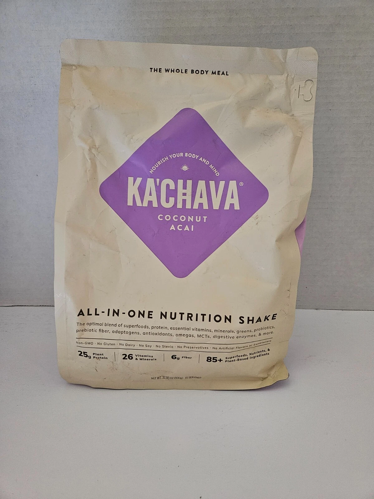 Ka'Chava Coconut Acai All-in-One Nutrition Shake 15 Servings 32.8 oz 1/2026