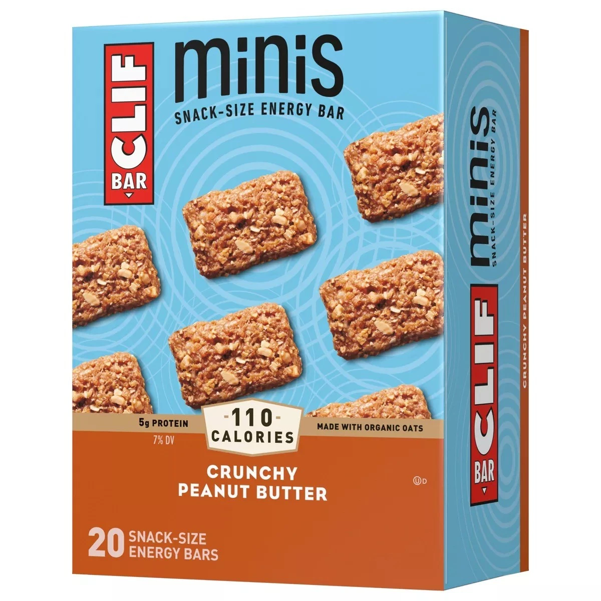 CLIF Bar Crunchy Peanut Butter Energy Bar Minis - 20ct