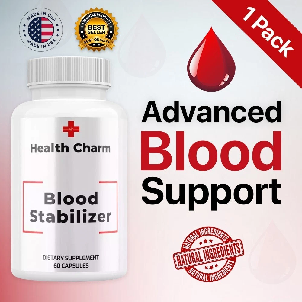 [187014108399] ( 1 Pack ) Health Charm Advanced Blood Support Natural Glyco Formula Supplement