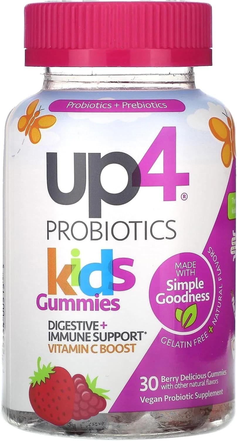 Kids Digestive & Immune Support Probiotic Gummies w/ Vitamin C (30 CT)