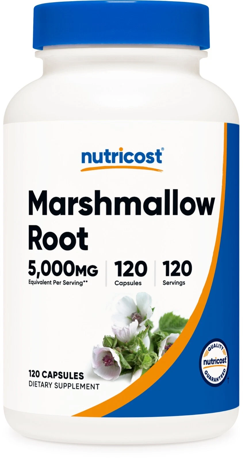 Nutricost Marshmallow Root 500mg, 120 Vegetarian Capsules, Gluten Free & Non-GMO