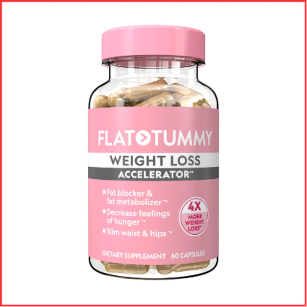 APPETITE SUPPRESSANT Weight Loss Accelerator Fat Burner 60ct FLAT TUMMY