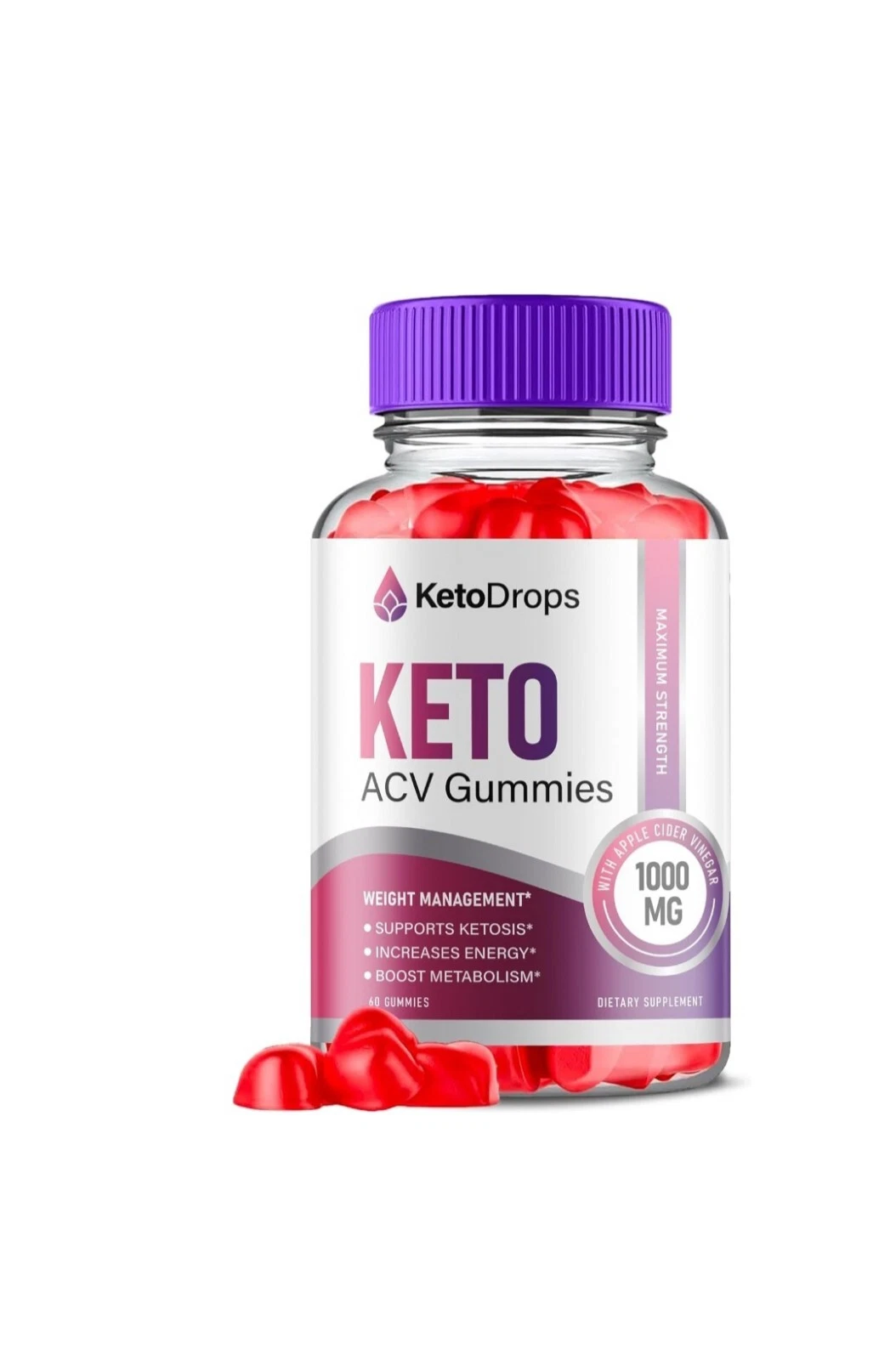 Keto Drops Keto ACV Gummies - Official Weight Loss - Appetite Control 60 Gummies