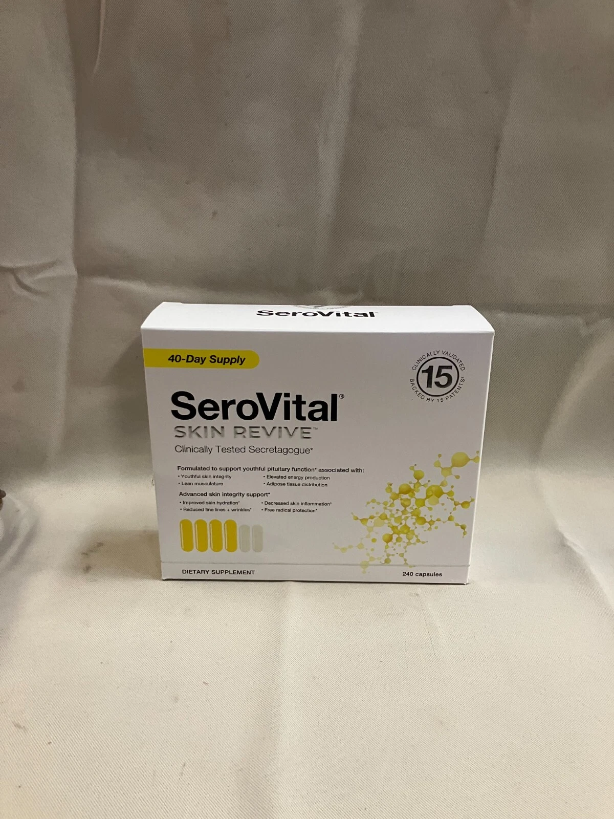[388193946808] SeroVital Skin Revive Healthy Aging, Youthful Radiant Skin, 240 Capsules
