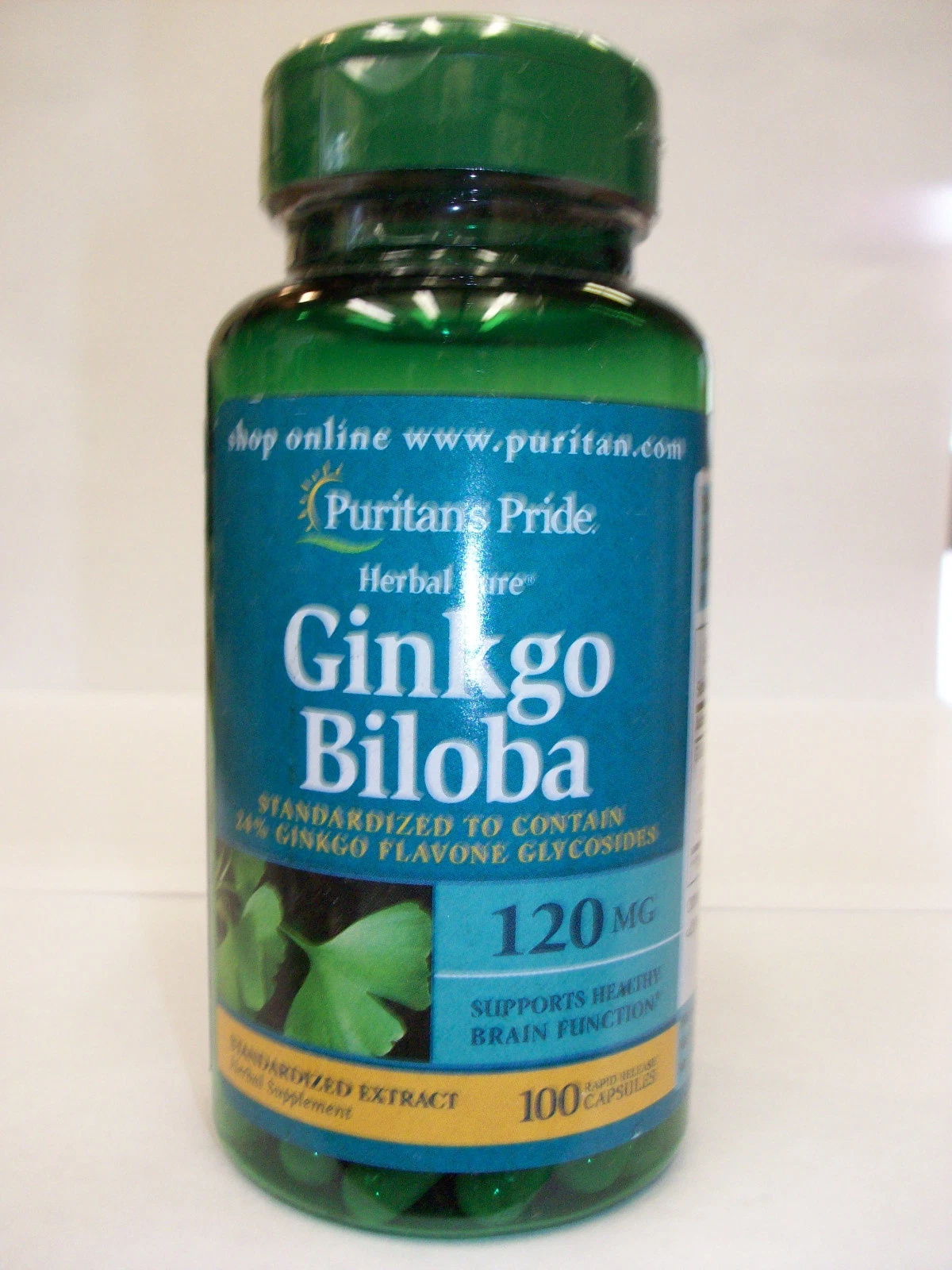 Ginkgo Biloba 120 mg 100 Capsules Supports Healthy Brain Function