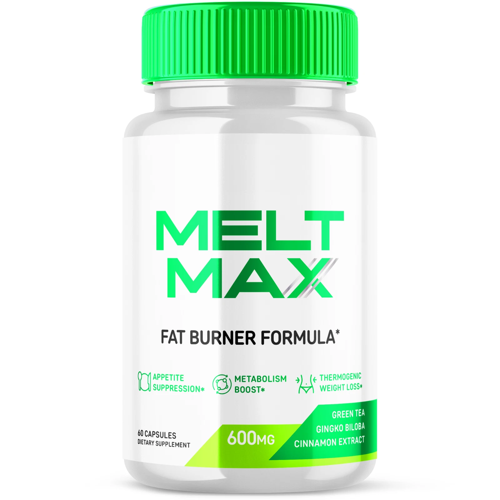 [167571967174] Melt Max Advanced Burner Formula Natural Energy and Fitness Support 60 Capsules