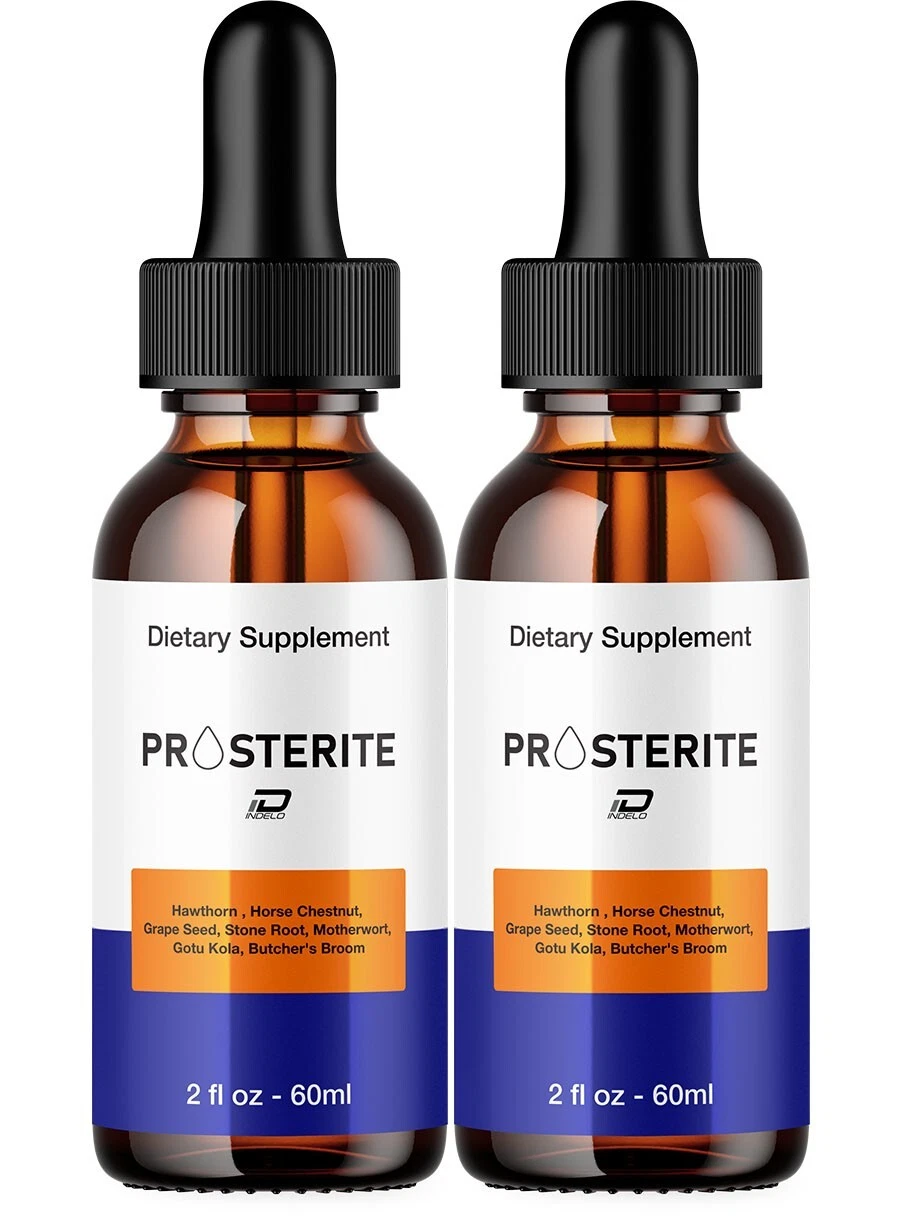 (2 Pack) Prosterite Drops for Prostate Health-Bladder Urinating,Maximum Strength