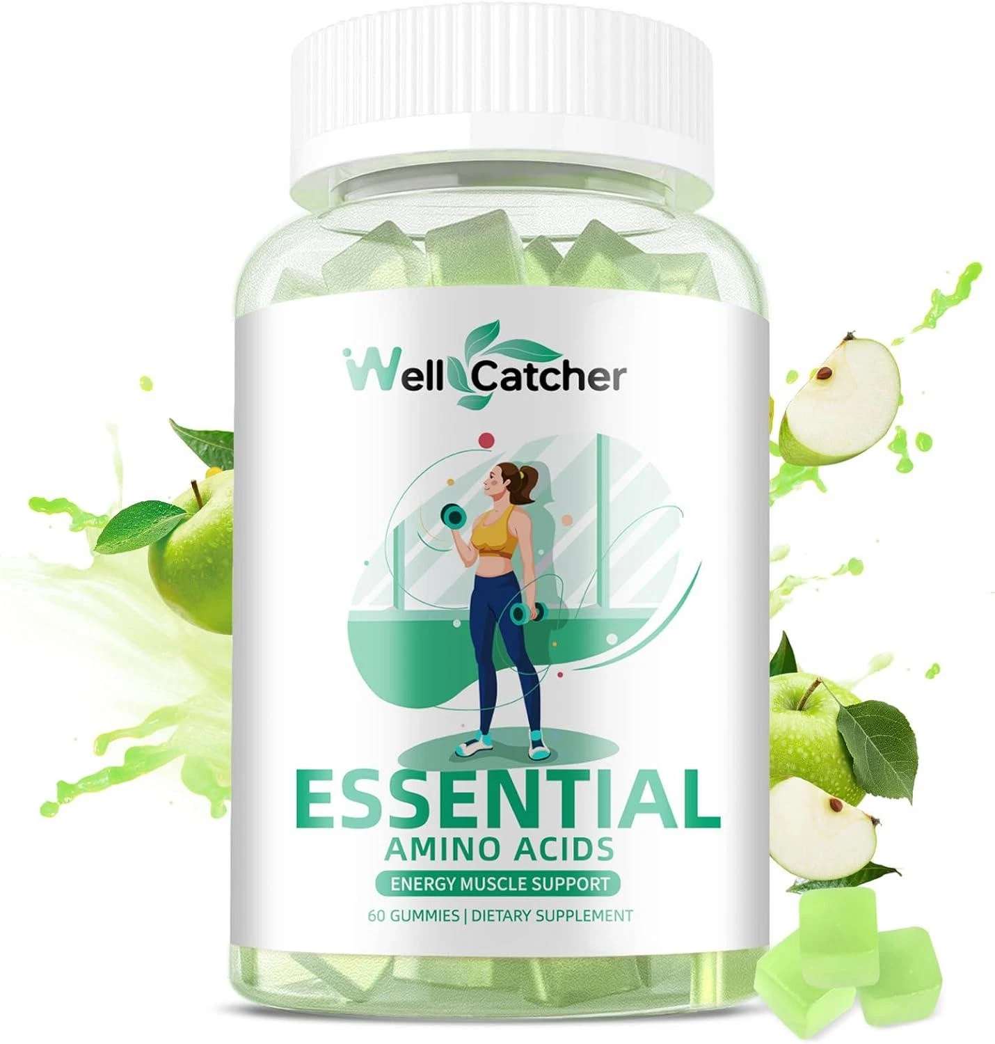 EAA Gummies Essential Amino Acids - All 9 Essential Aminos and All Aminos with