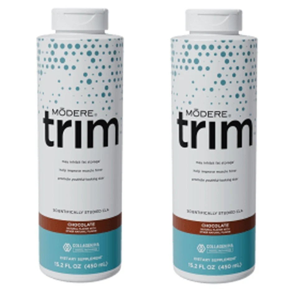 02 Modere Trim Chocolate Collagen CLA 450 ml 15.2 Fl Oz with Exp 03/26 or Later
