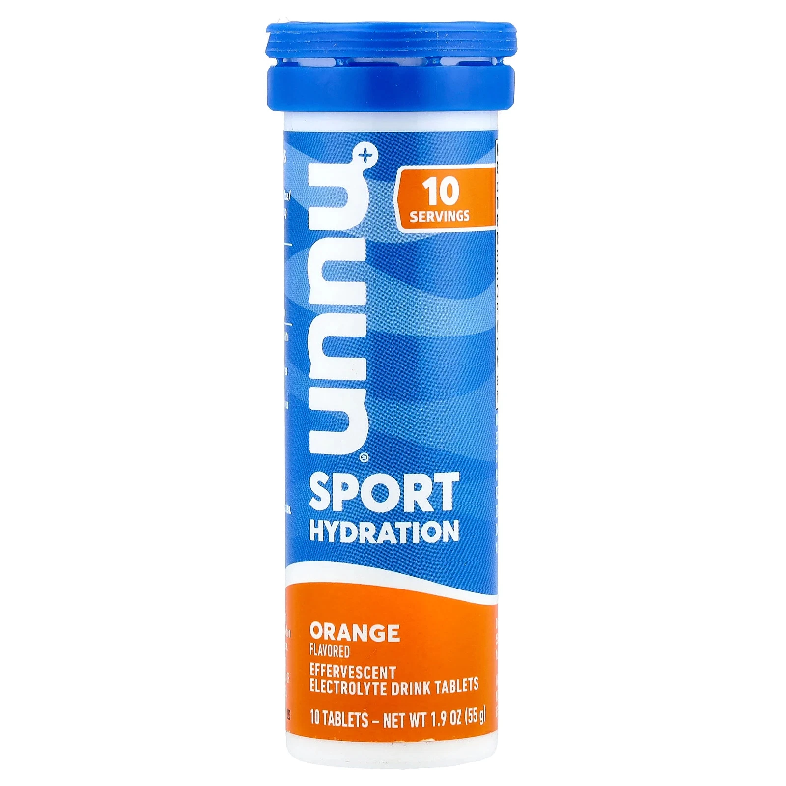 Sport Hydration, Effervescent Electrolyte Drink Tablets, Orange, 10 Tablets