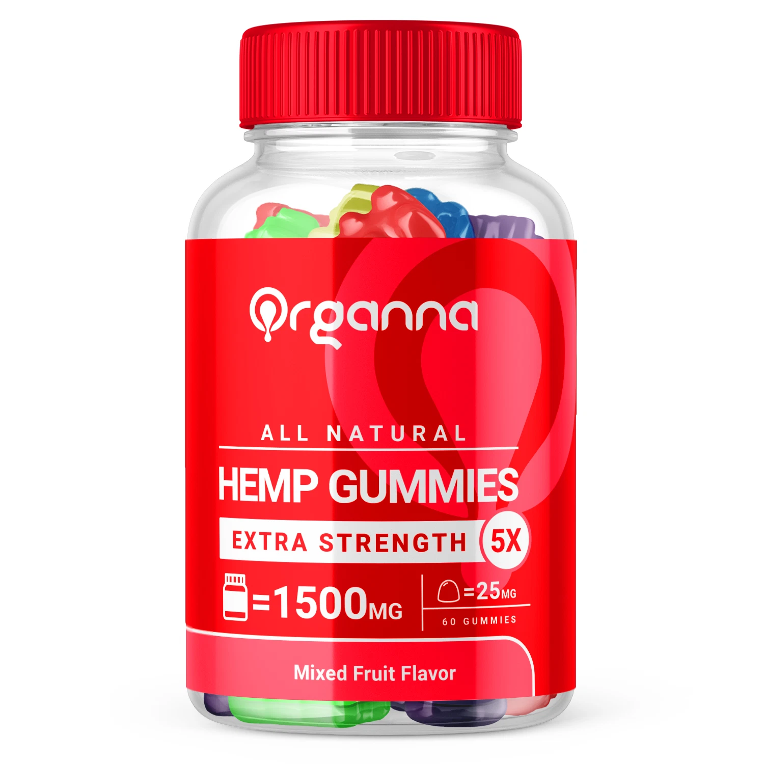 Organna Natural Formula Gummies Support Mind Relaxation and Sleep 60 Gummies