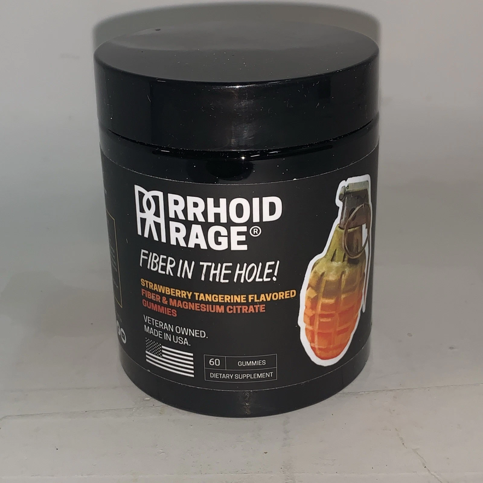 Rrhoid Rage - Fiber and Magnesium Gummies Exp 09/2026 60 Ct