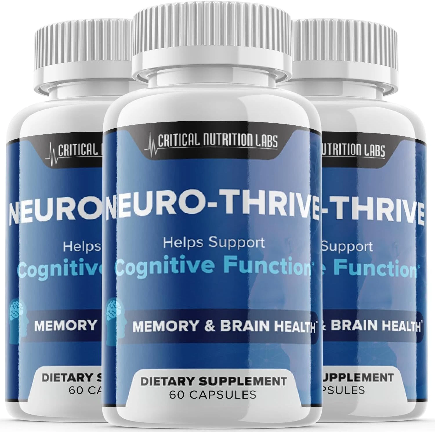 Neuro-Thrive Pills - Neuro-Thrive Nootropic Supplement For Brain Health - 3 Pack