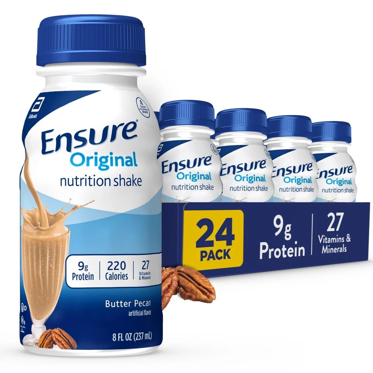Ensure Original Protein Drinks 8 Fl Oz Pack of 24 Balanced Nutrition shakes