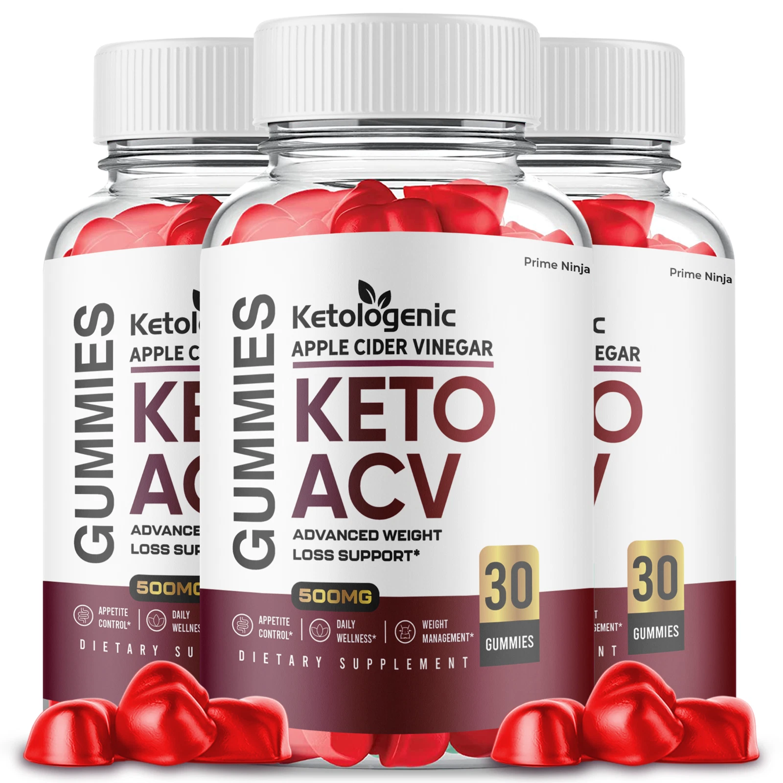 Ketologenic Keto ACV Gummies, Max Strength Dietary Supplement Formula (3 Pack)