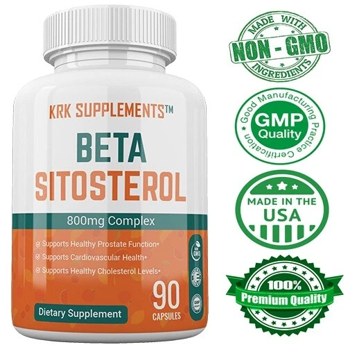 KRK Beta Sitosterol 800mg Prostate Super Support Cholesterol Urinary Bladder