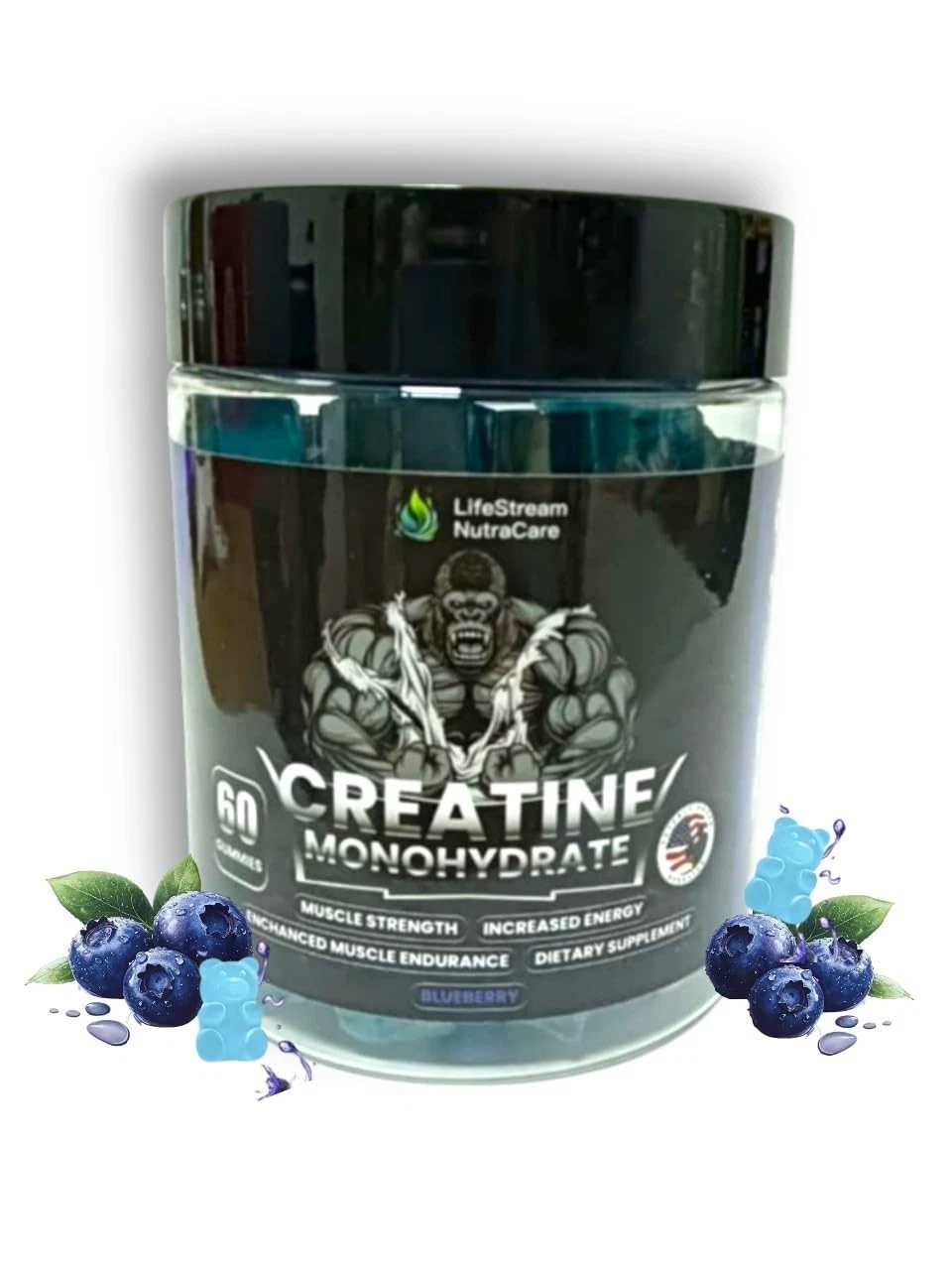 Strength & Performance Gummies – Creatine Monohydrate for Muscle Growth | Vegan,