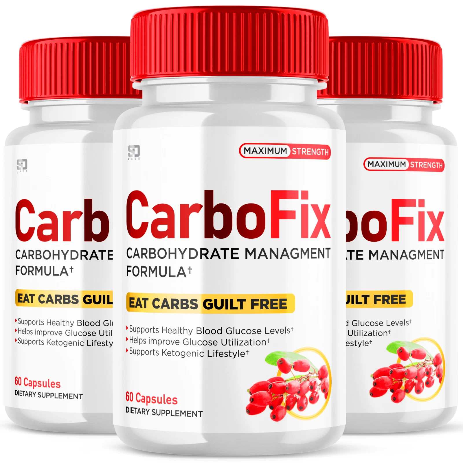 [166944514411] CarboFix Supports Carbohydrate Management and Blood Health (3 Pack)