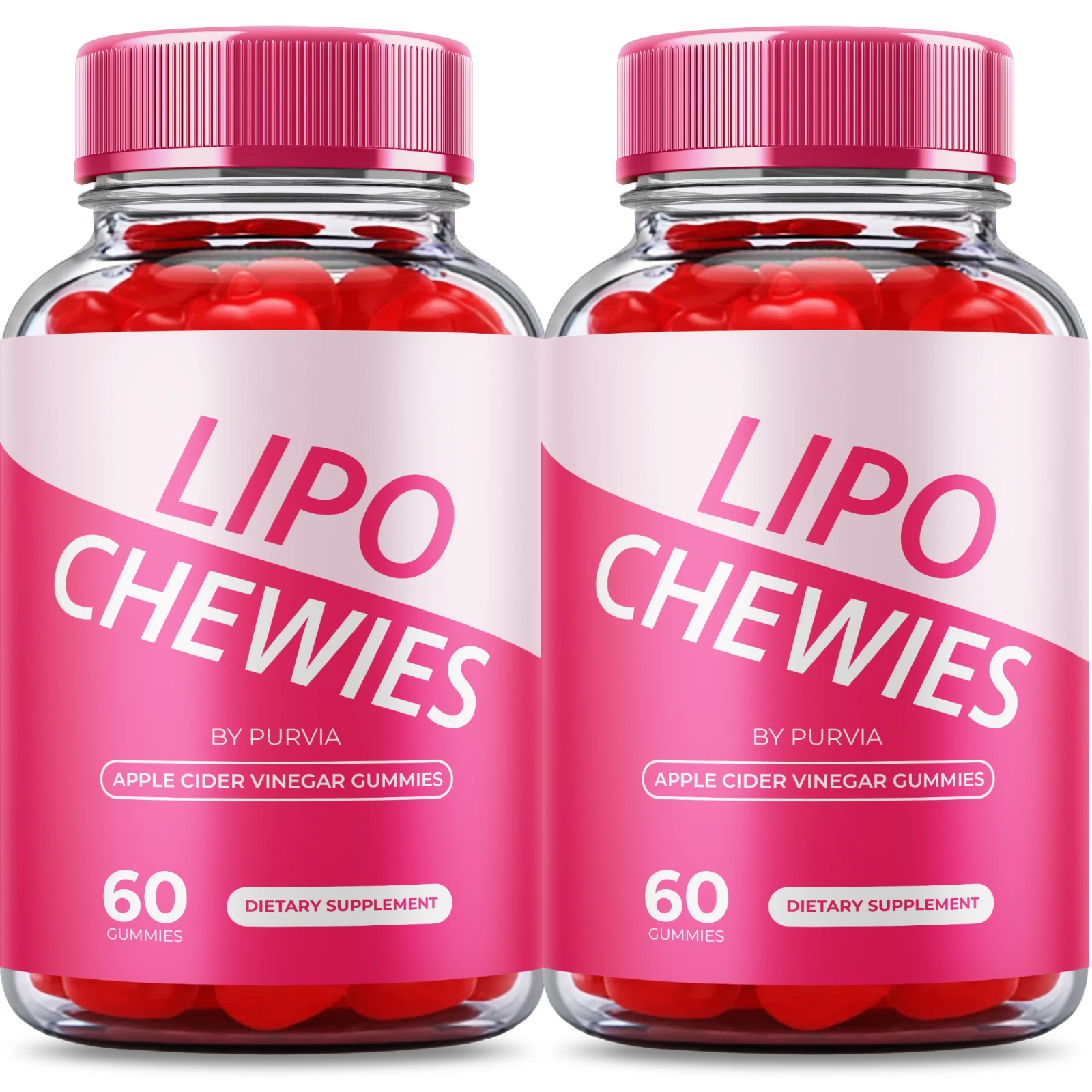 (2 Pack) Lipo Chewies Gummies Advanced Formula Weight Overall Wellness Support