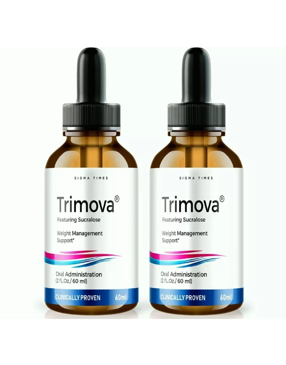 [127129200877] (2 Pack) Trimova Weight Loss Drops for Burning Excess Fat & Boosting Energy