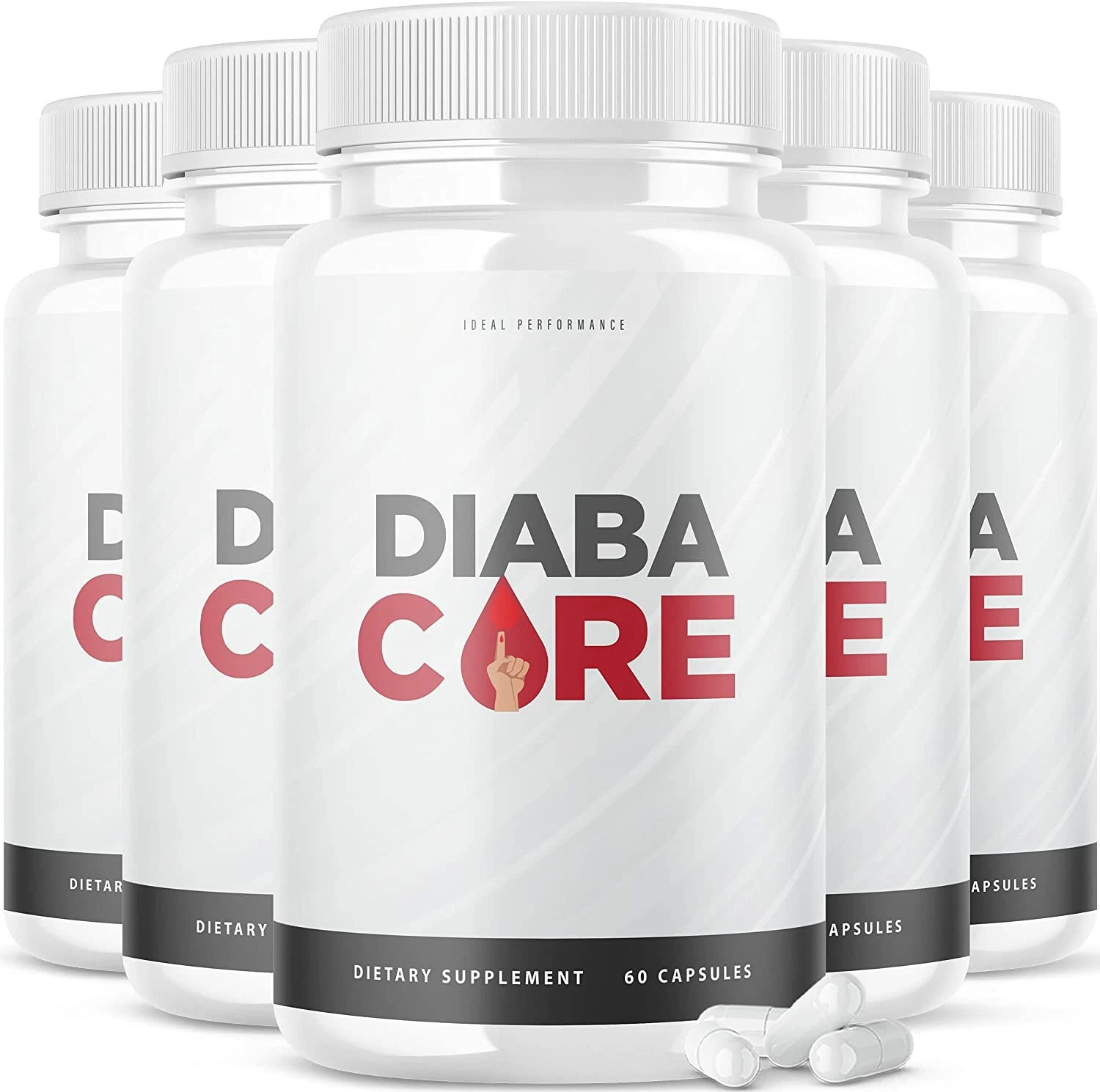 Diabacore for Blood Sugar Support Supplement Diaba Core Pills 300 Caps (5 Pack)