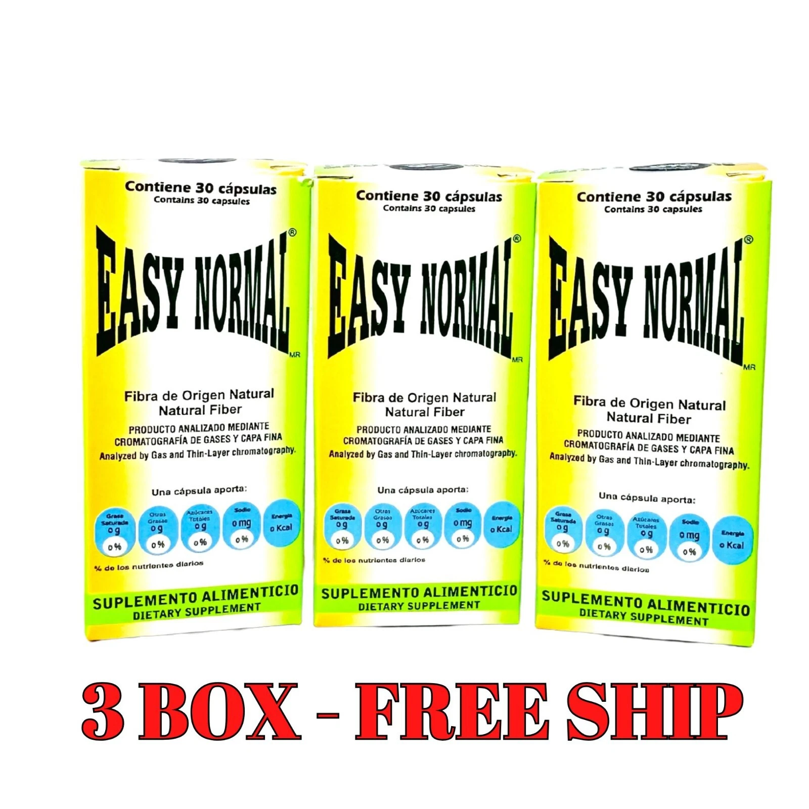[134452540724] 3 PACK EASY NORMAL de Easy Forte Labs 100% AUTHENTIC 3 MONTH Supply - 90 Dias
