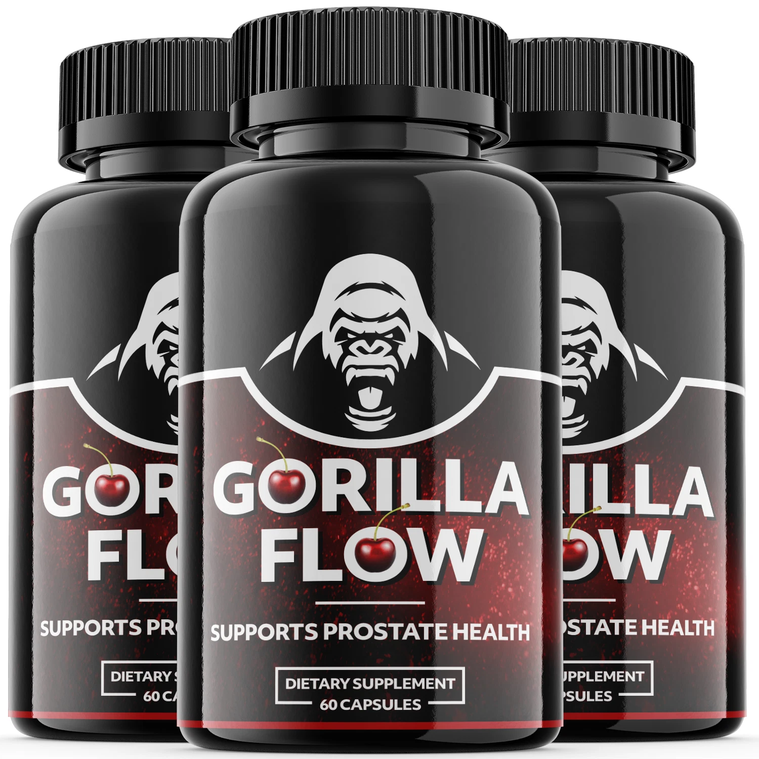 Gorilla Flow - Male Virility - 3 Bottles - 180 Capsules