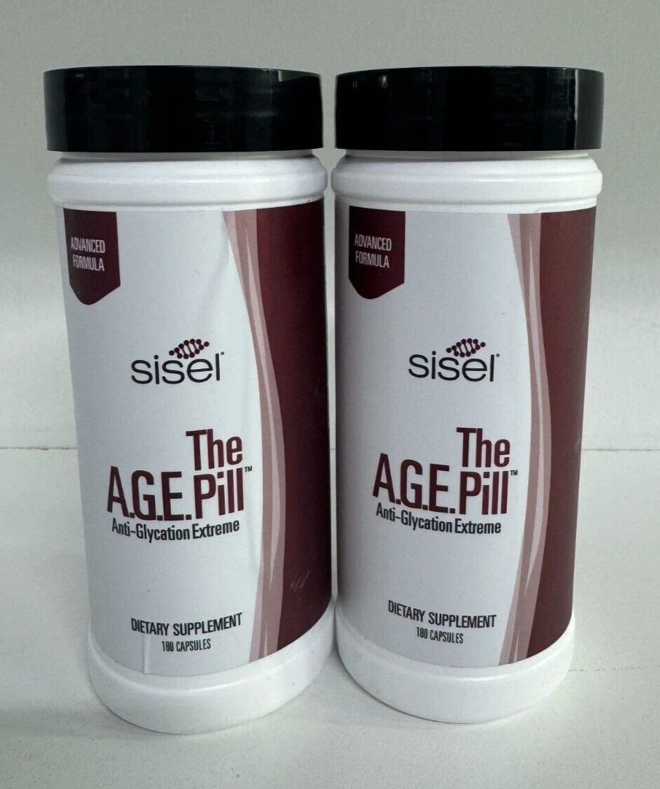 [396275108572] 2-Pack - Sisel The AGE Pill Anti-Glycation Extreme - 180 Capsules (each) 12/2025