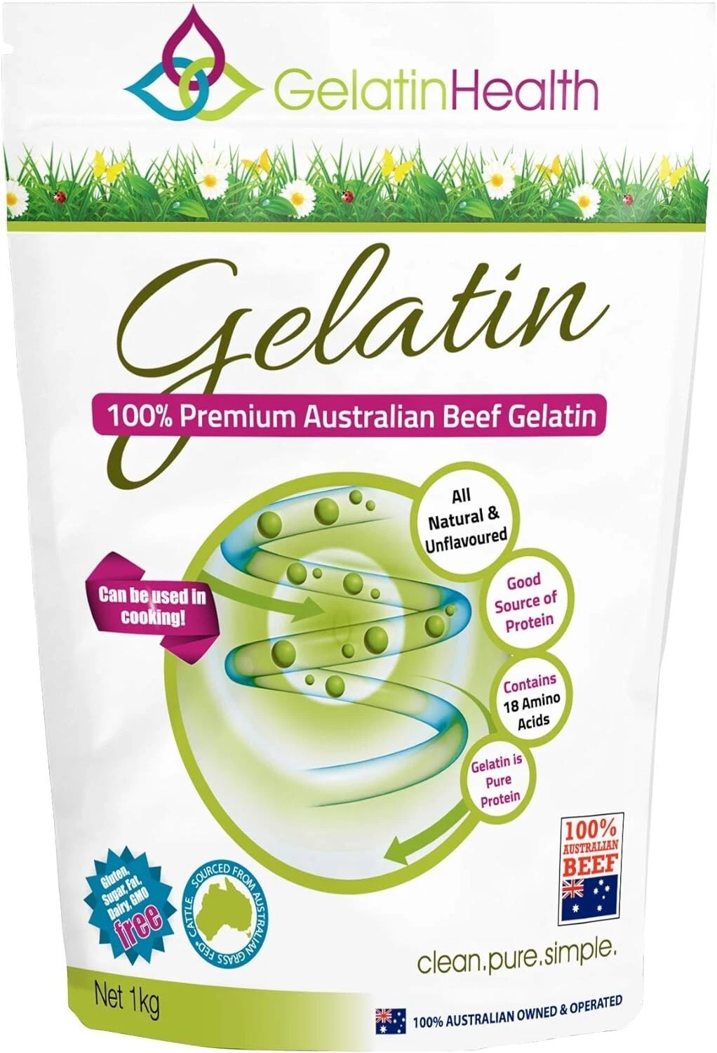 Gelatin Health Digestive Health Powder, 1 kilograms
