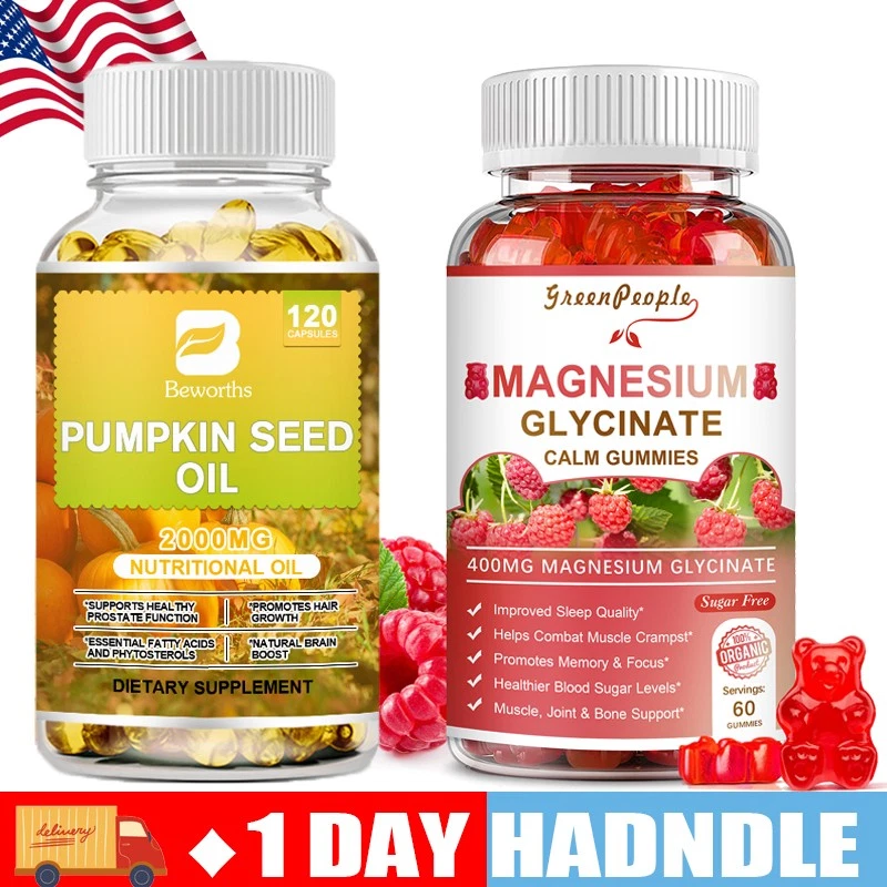 Pumpkin Seed Oil Capsules /Magnesium Glycinate Gummies Support Immune System