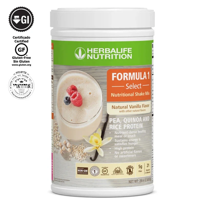 Formula 1 Select – Natural Vanilla (Plant-Based Shake) | 10g Protein, 21 Vitamin