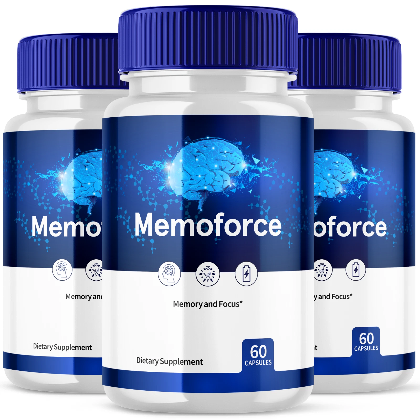 Memoforce Advanced Memory and Focus Supplement Memo Force Nootropic 180 Capsules