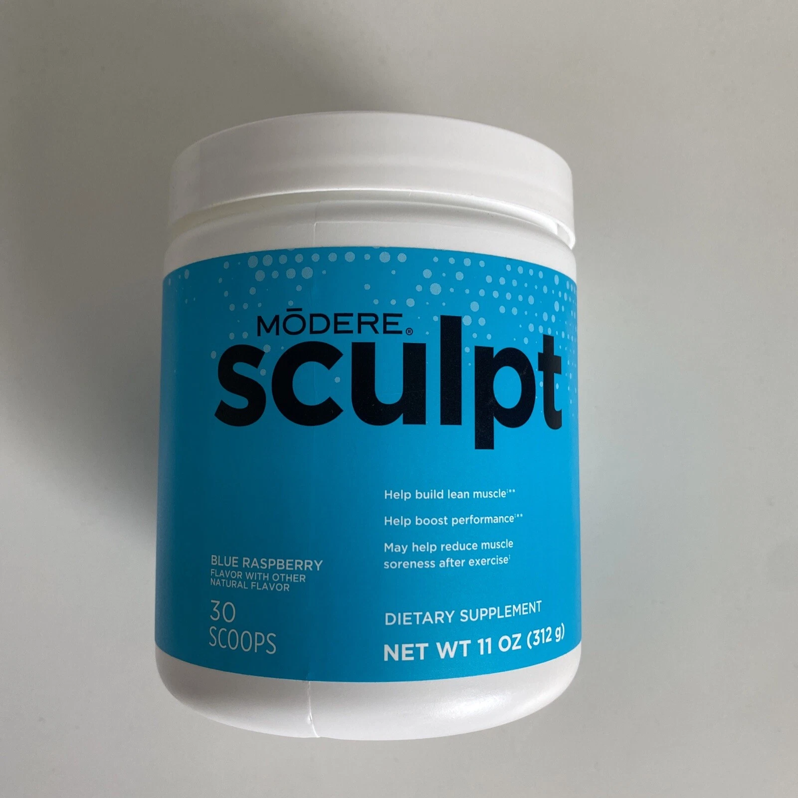 Modere Sculpt Blue Raspberry 11oz Build Lean Muscle 30 Scoops New