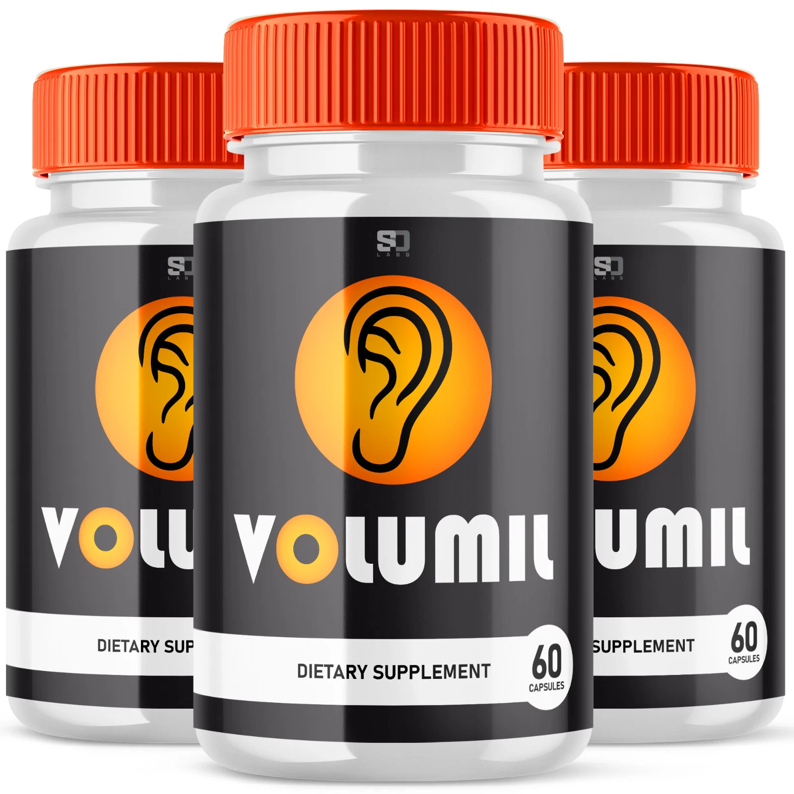 [285708046336] (3 Pack) Volumil, Volumil Tinnitus Supplement for Ringing Ears (180 Capsules)