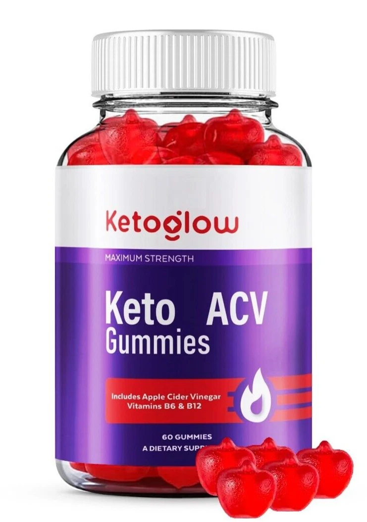(1 Pack) Keto Glow Keto ACV Weight Loss Gummies, KetoGlow Gummies for Energy