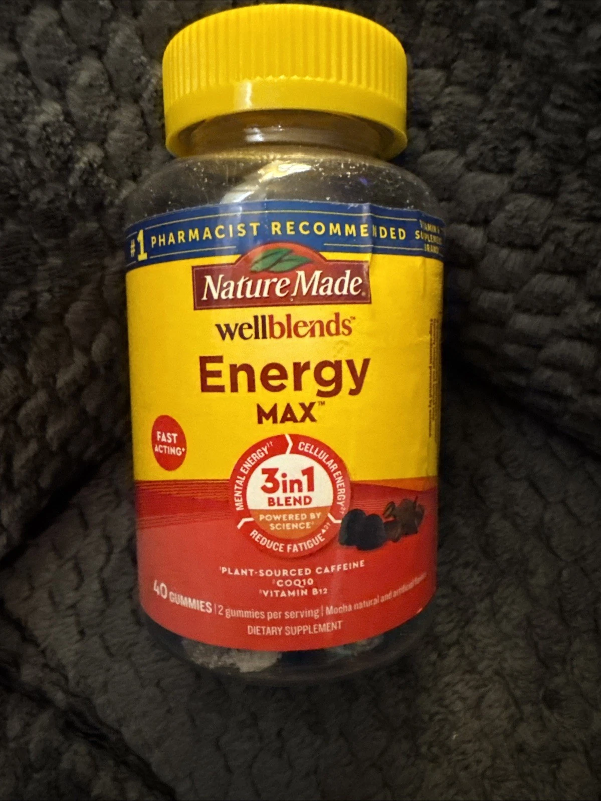 Nature Made Wellblends Energy Max 3 In 1 Coq10 B12 Caffeine Exp 1/2026