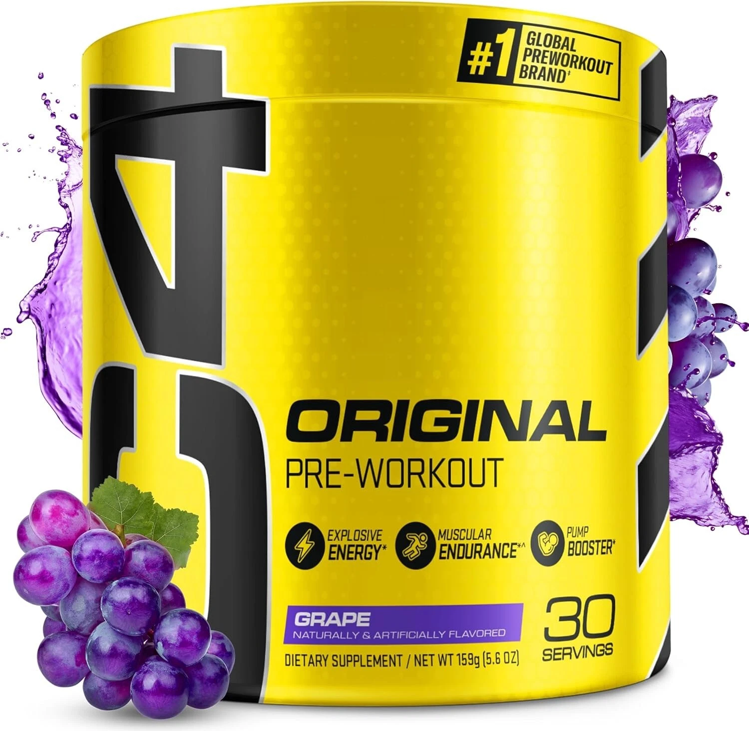 Cellucor C4 Original Pre-Workout Preworkout Energy Powder: Grape BB 11/24