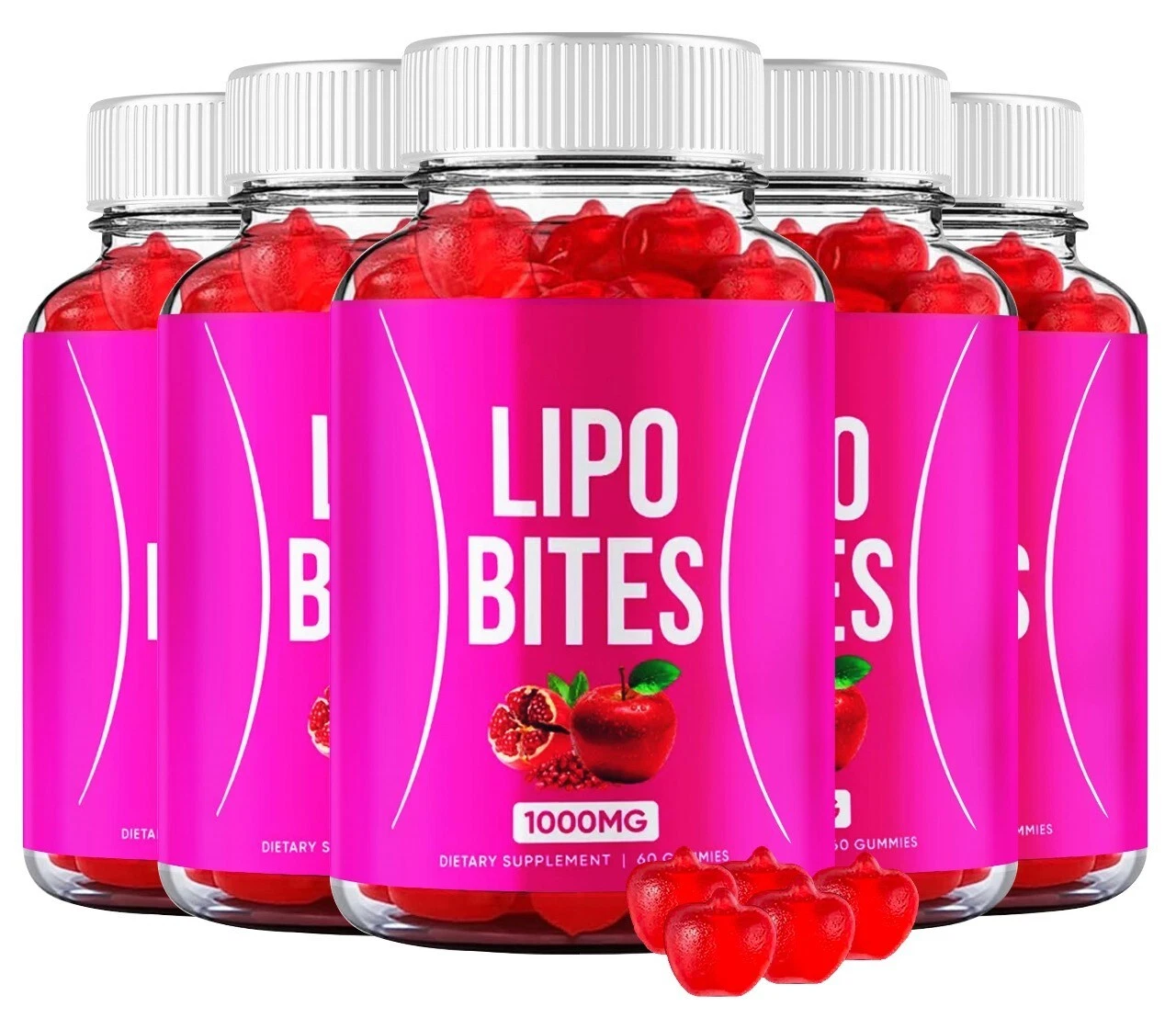Lipo Bites Keto ACV Gummies for Advanced Weight Loss & Energy (5 Pack)