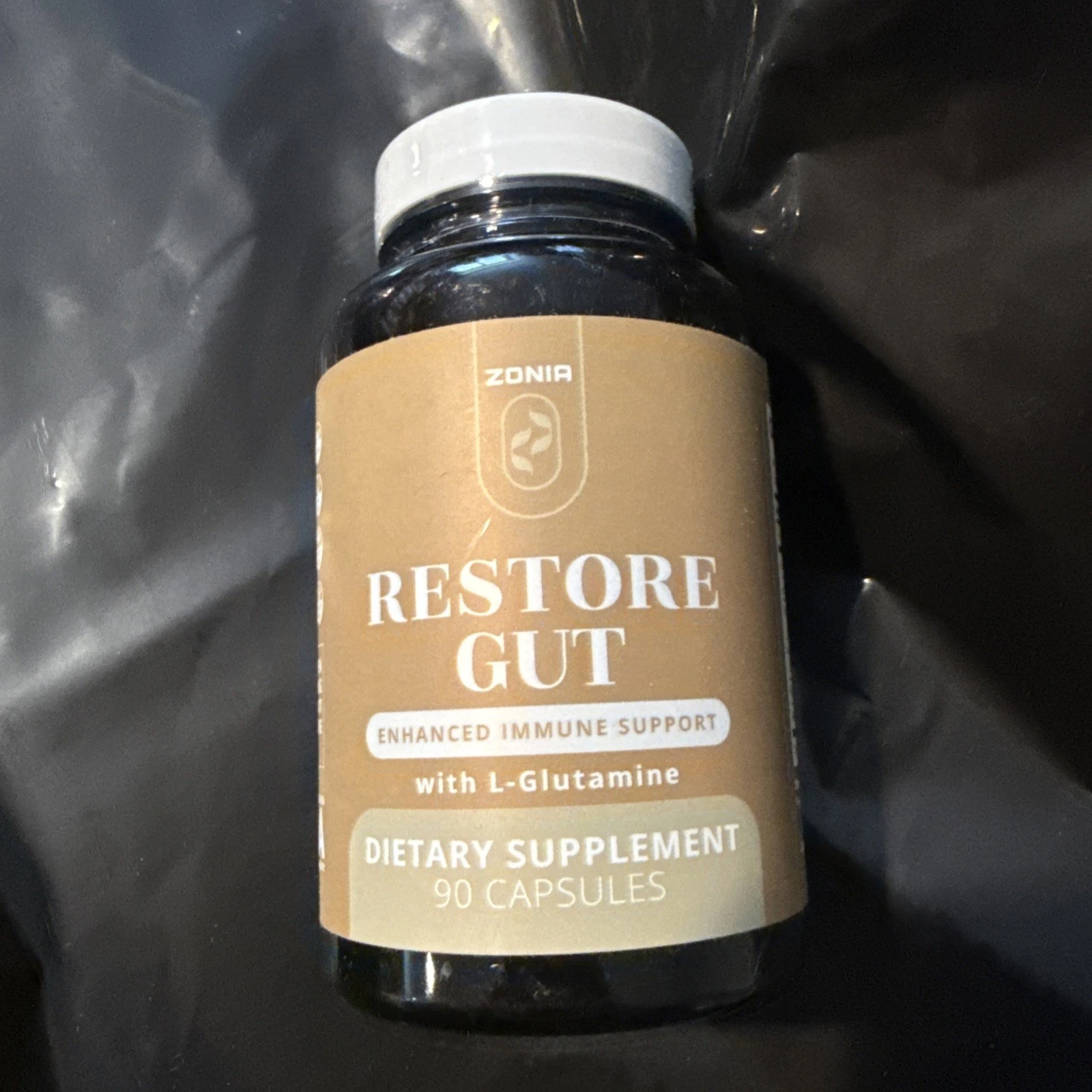 [187400669443] Zonia Restore Gut with L-Glutamine Digestive Support 90 Vegan Caps 06/26 NEW