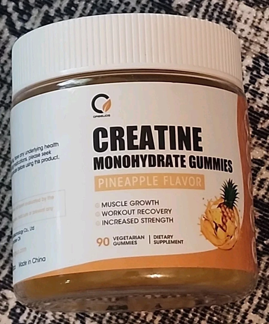 Orgeuos - Creatine Monohydrate Gummies, Pineapple - 90 Gummies, Exp 1/26