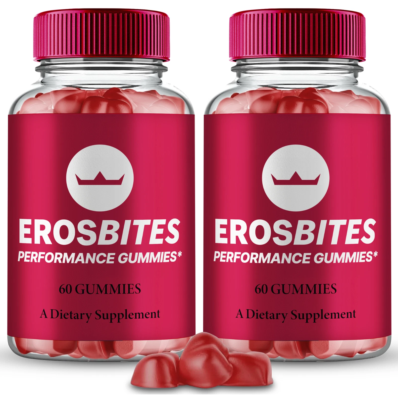 (2 Pack) Eros Bites Men Gummies, Erosbites Advanced Male Performance Gummies