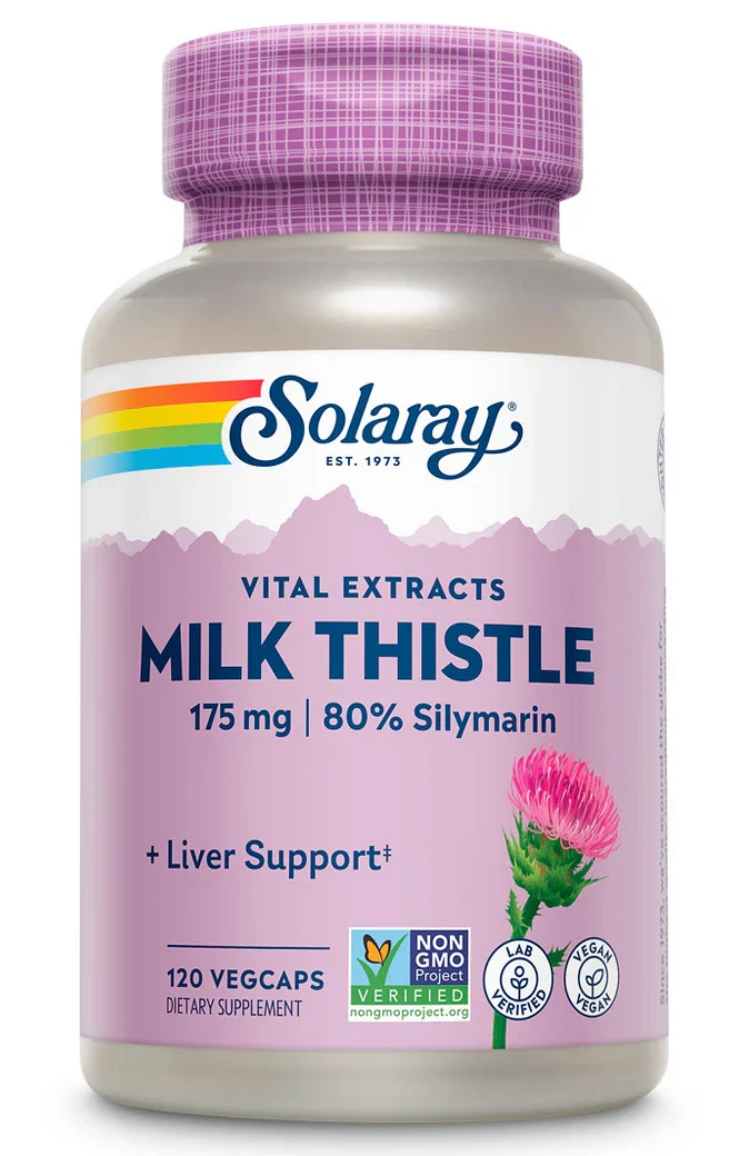 Milk Thistle Extract 175 mg By Solaray - 120 VegCaps