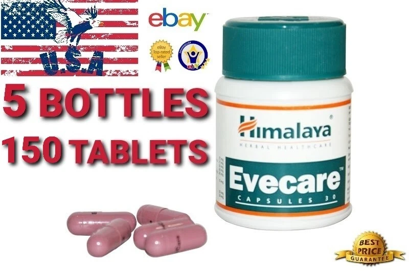 [255270152529] EVECARE 5 Bottles Official USA 150 Caps Menstrual cycle and Pain relief CARE