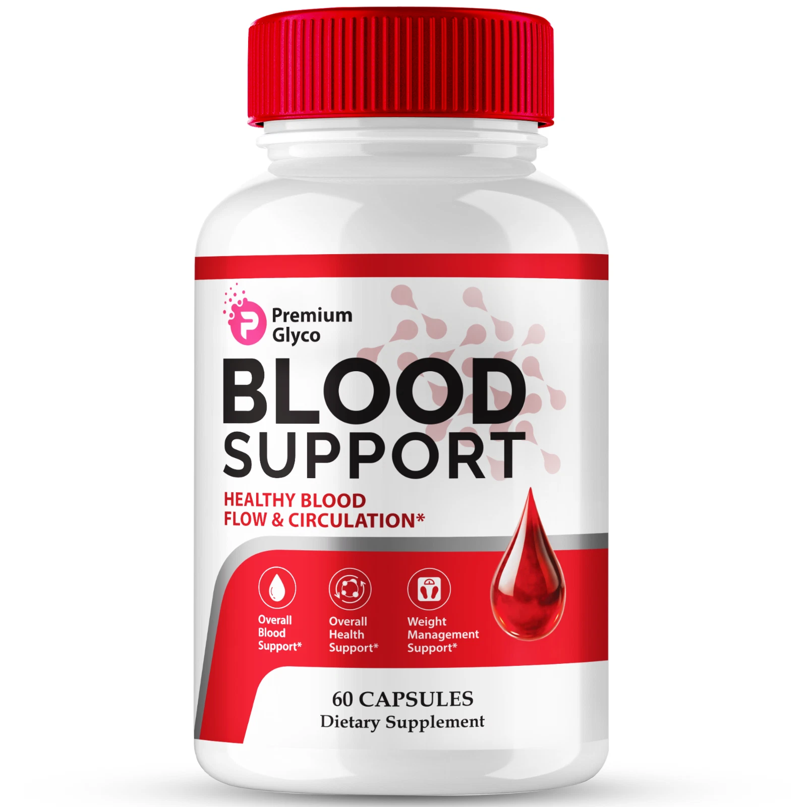 Premium Glyco Capsules, Advanced Blood Health Support Formula Pills 60ct