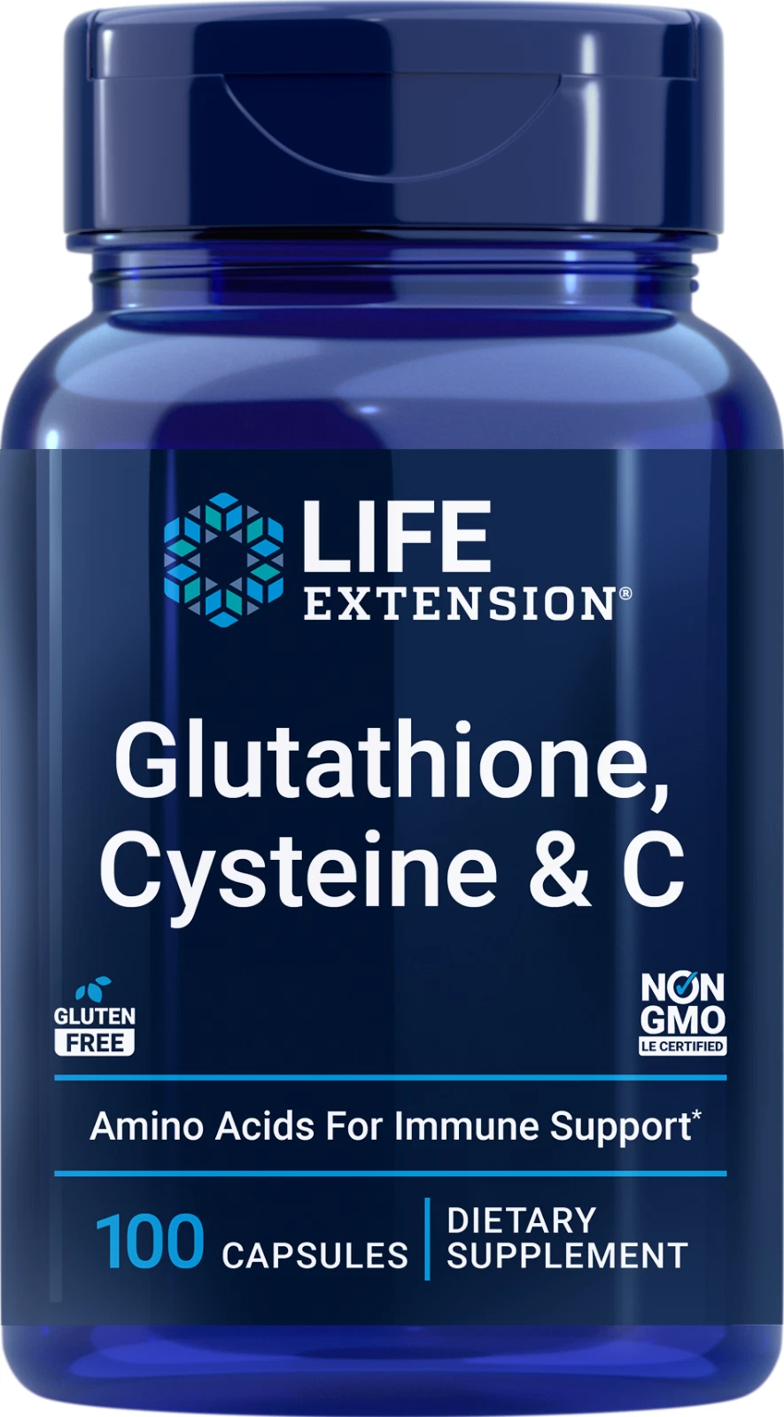 Life Extension GLUTATHIONE C CYSTEINE 100 750 MG VegCaps