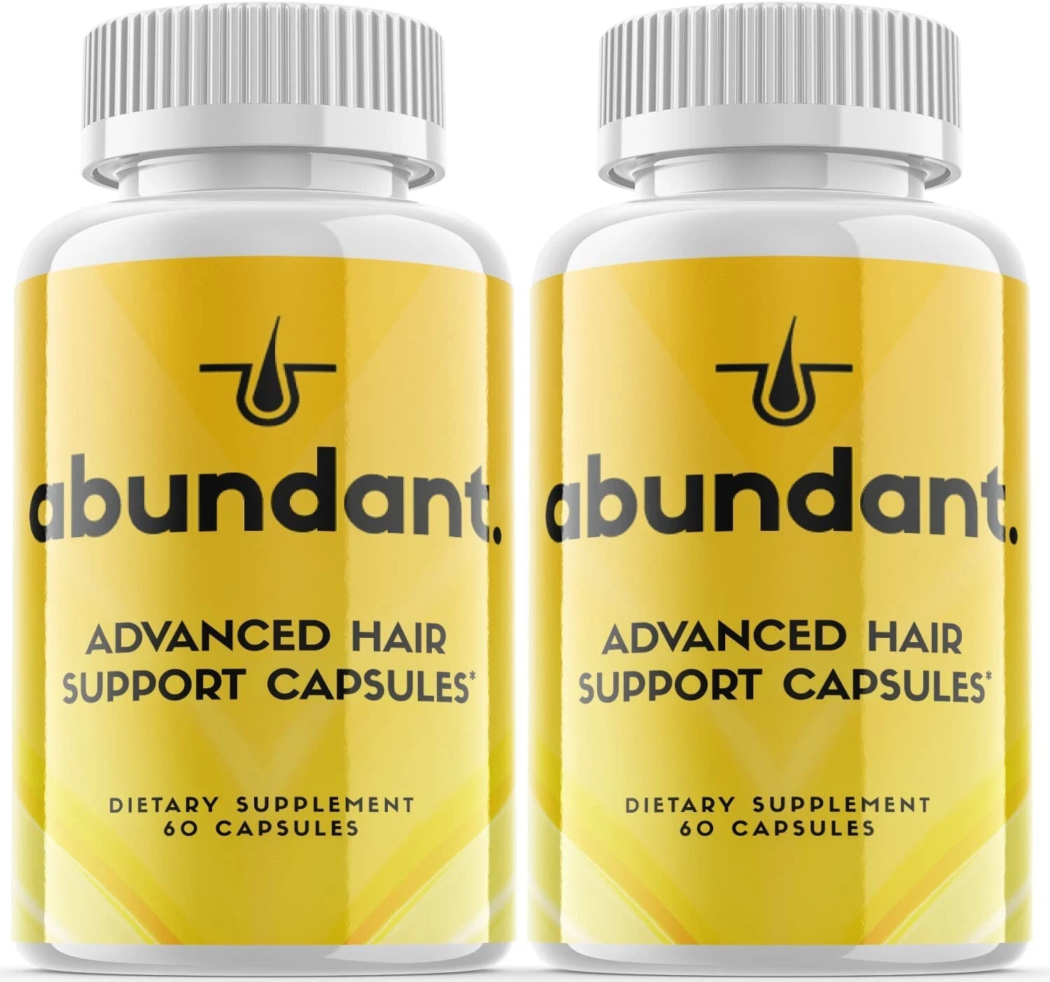 2 Pack - Abundant Supplement Pills, Support Healthy Hair Growth - 120 Capsules