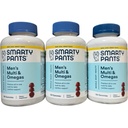 (3) Smarty Pants Men's Multi & Omegas Whole Body Health 120 Gummies. Exp-03/26+