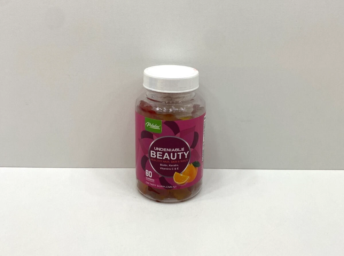 NEW Pslalae Undeniable Beauty Healthy Hair Skin Nails Biotin Keratin C E Gummies